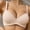 Beige, variant on Womens T-Shirt Bras Solid Color Breathable Support Bra for Daily Push Up Wireless Bra, 36C, Black