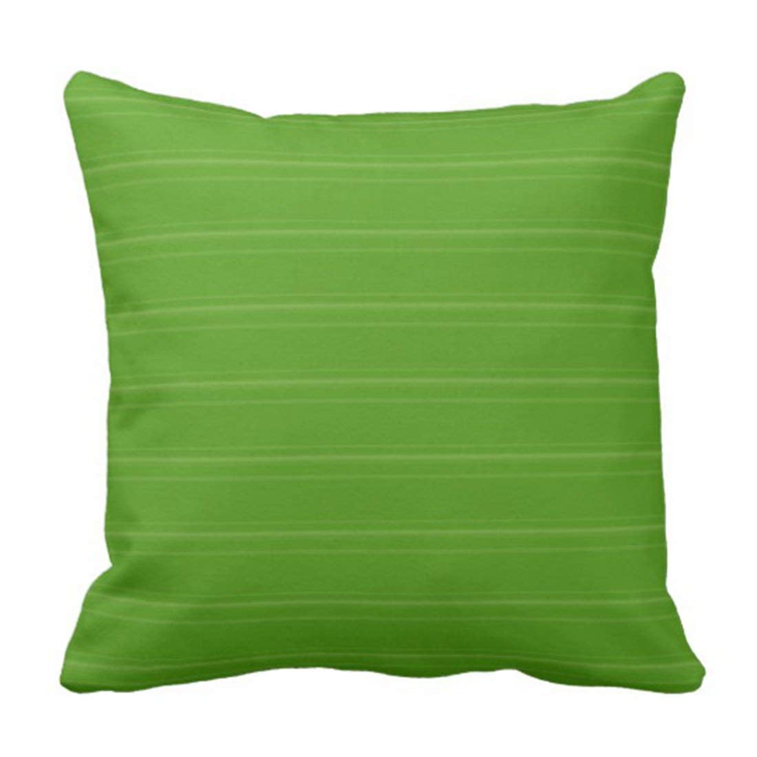 BSDHOME Lime Green Texture Stripe Pillowcase Pillow Cover 18x18 inches