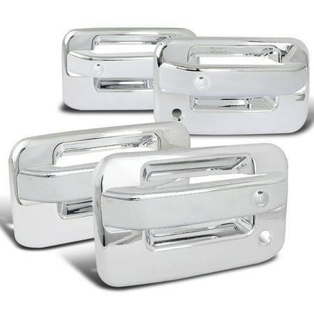 - Spec-D Tuning 2004-2012 Ford F150 4Dr Chrome Door Handle Covers W/ 2 Key Holes 2004 2005 2006 2007 2008 2009 2010 2011 2012