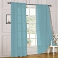 thumbnail image 4 of 2 Pack: Basic Rod Pocket Sheer Voile Window Curtain Panels - Assorted Colors, 4 of 4