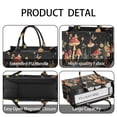 thumbnail image 4 of Large Capacity Tote Bag,Red Mushroom Frog Black Pattern Handbag Fashion Luxury Tote Bag,15.7"x13"x 5.1" Inches,Laptop Compatible, 4 of 6