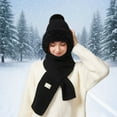 thumbnail image 2 of ChaoLingNeng 3 in 1 Beanie Hat with Scarf and Mask, 3 in 1 Beanie Hat for Women, Winter Balaclava Hats Scarf Mask Set, 2 of 5