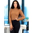 thumbnail image 4 of Sueter Mujer Cuello Unitalla Alto Manga Larga Sueteres Casual Sweater, 4 of 5