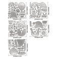 thumbnail image 3 of Troqueles de corte para álbumes de recortes 2024 Primavera Navidad Papá Noel Jardinería Plantillas de Papá Noel para tarjetas de papel Fabricación de tarjetas navideñas Relieve, 3 of 5