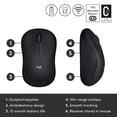 thumbnail image 5 of Logitech M185 Wireless Mouse, 2.4GHz with USB Mini Receiver, 12-Month Battery Life, 1000 DPI Optical Tracking, Ambidextrous PC/Mac/Laptop, 5 of 6