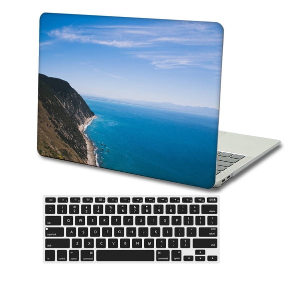 KSK KAISHEK Hard Shell Cover Compatible with Old MacBook Pro 15" with Retina Display No Touch No USB-C + Black Keyboard Cover Model: A1398 Sky Series 0790