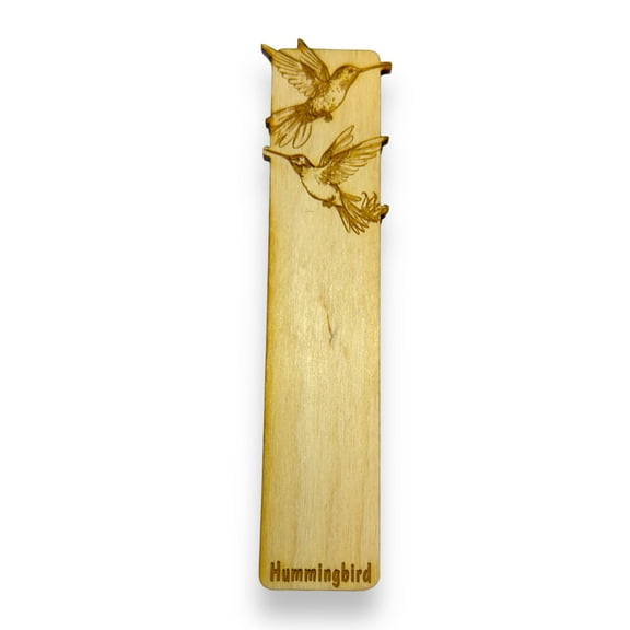 Bookmark - Hummingbird - Birch wood
