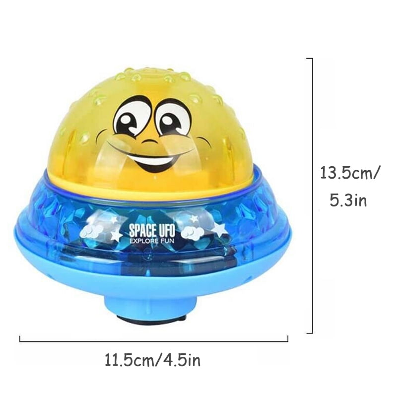 light up water spray bath toy