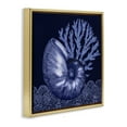 thumbnail image 3 of Stupell Industries Contemporary Shadow Nautilus Shell Gold Floating Frame Canvas Art, 25 x 25, by Paul Brent, 3 of 8