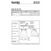 Burda Paper Sewing Pattern 6319 - Skirts for Women