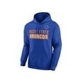 thumbnail image 2 of NCAA Boise State Broncos Men's Royal Stacked Cotton Fleece Pullover Hoodie, Up to Size 3XL, 2 of 3