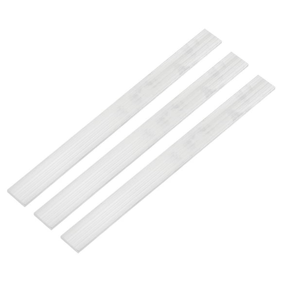 Uxcell Silver Square Aluminum Flat Bar, Square Aluminum Bar 6061 Aluminum Flat Plate, Solid Mill Stock 1/4" x 1" x 12" 3 pack