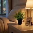 thumbnail image 4 of Linnome Artificial Green Plants Potted Fake Foliage Shrubs with Dark Pots Mini Faux Greenery for Desk Shelf Indoor Home Tabletop Decor, 4 of 7