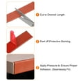 thumbnail image 5 of Uxcell 28mm x 3000mm Flexible TPE Self Adhesive U-Shape Veneer Edging Edge Banding Brown, 5 of 6