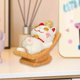 thumbnail image 1 of Lucky Cat Statue Kitten Figurine Decoración de año Nuevo de año Nuevo Ornamento de escritorio de escultura de animales para el gabinete de entrada del Estilo a, 1 of 8