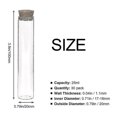thumbnail image 2 of 30pcs 25ml Glass Test Tubes, 20100mm Clear Flat Test Tubes With Cork Stoppers For Scientific Experiments, Bath Salt And Candy Storage(bejoey), 2 of 5