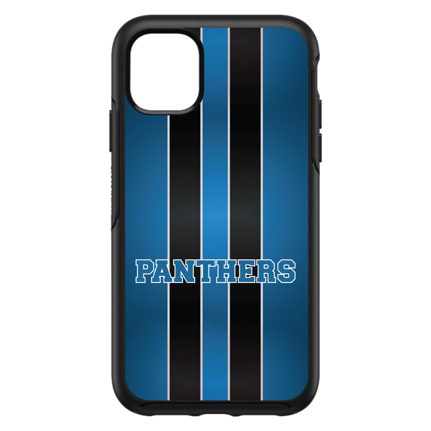 DistinctInk Custom SKIN / DECAL compatible with OtterBox Symmetry for iPhone 11 Pro MAX (6.5' Screen) - Blue Black Panthers - Football Team