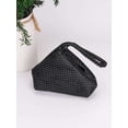 thumbnail image 2 of Gustave Women's Rhinestone Clutch Evening Bag Elegant Triangle Wristlet Purse Handbag Bridesmaid Gift for Wedding 1920s Party Cocktail Prom - Black, 2 of 6
