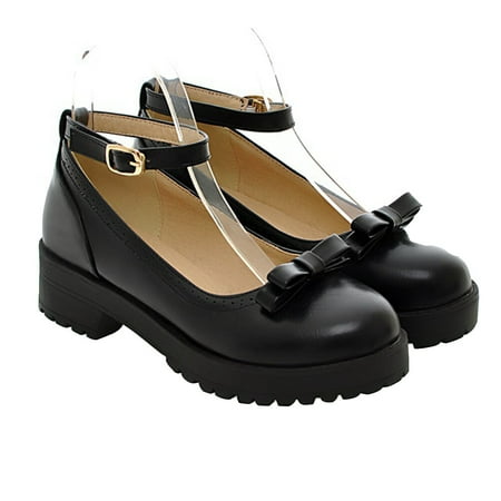 

OUNONA 1 Pair Spring Summer Single Shoes Stylish Bowknot Shoes Simple Female Footwear