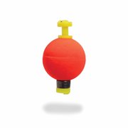 (3 pack) Comal Weighted Round Snap-On Fishing Bobbers, Red, 3-Pack
