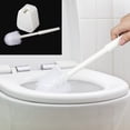 thumbnail image 3 of Juego de limpiador de inodoro para baño montado en la pared, soporte para escobilla de baño, accesorios de baño (blanco), 3 of 8