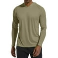 thumbnail image 2 of Men’s Lightweight Long Sleeve Hooded Athletic Shirt, Moisture-Wicking Performance Pullover, Casual Workout Top, 2 of 5