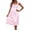 Light Pink-Nightgowns, variant on Womens Nightgowns Solid Color Square Collar Sleeveless Midi Length Ice Silk Nightdress Summer Black One Size