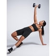 thumbnail image 3 of Sujetador deportivo CRZ YOGA Butterbreeze con cuello redondo para mujer, negro, XL, 3 of 5