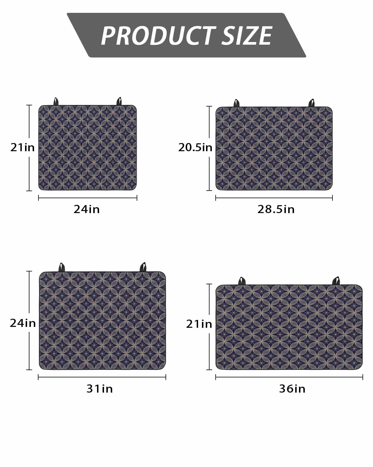 Stove Top Covers for Electric Stove, Navy Blue Geometric Glass Stovetop Cover Protector, Brown Modern Abstract Art Aesthetics Induction Cooktop Protector Oven Mat for Kitchen Countertop 24"x21"