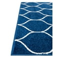 thumbnail image 6 of Unique Loom Trellis Frieze Collection Area Rug - Rounded (10' x 14' 1" Rectangle Navy Blue/Ivory), 6 of 7