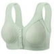 thumbnail image 2 of Puntoco Sujetadores para mujer sin aros, estilo sin aros de acero, con botones en el medio y estampados, ropa interior transpirable para uso diario, 2 of 5