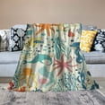 thumbnail image 2 of Orinice Dolphin Octopus Sea Life Warm Lightweight Blanket Soft Fleece Blankets  All Seasons Sofa Decor Cow Gifts Blanket 50x60in, 2 of 6