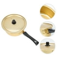 thumbnail image 4 of 1 unid Hogar Stockpot Coreano Ramen Pot Single Handle Pot Supply (Dorado), 4 of 5