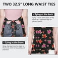 thumbnail image 6 of Pioneer Flower Floral Print Pattern Apron for Women and Men, Cotton Linen Waterproof with Pockets, Adjustable, 33x27 Inch for Kitchen, Gardening, BBQ, Salon, 6 of 6