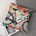 thumbnail image 7 of nygtbtfer Spring Pillow Covers Set of 2Fresh Flower Bicycle Spring Home Decorations Cushion Case for Sofa Couch Farmhouse Outdoor Living Room White, 7 of 7