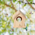 thumbnail image 4 of Casa de madera para pájaros, loros de cría, caja de nido de pájaros, Sharpla casa de pájaros, 4 of 8
