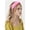 Pink, variant on CXHEGBEJ Chiffon Twisted Knotted Wide Headband For Women Fluorescent Color Turban Non Slip Hair Hoop Hairband Hair Covering Headpiece for Daily Makeup Hair Accessory Orange
