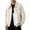 Beige, variant on Mens Rain Jackets Waterproof With Hood Workwear Flight Jacket Windbreaker Vintage Functional College Style Packable Rain Jacket