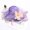 Purple, variant on Yoyauz Women Sun Hat with Mesh Flower Decoration Wide Brim Hat Occasion Event Organza Fancy Church Dress Hat