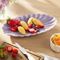 thumbnail image 2 of The Pioneer Woman Colette Stoneware 14-inch Serving Tray, Purple, 2 of 6