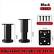 thumbnail image 2 of Patas de Soporte para Muebles de Ajustable para Cama, Sofá, Mueble, Mesa, Color Negro, 8-12 cm, 2 of 8