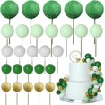 thumbnail image 1 of Adorno para tartas con forma de bola de espuma HQKJGSYX, 50 unidades, color verde, 1 of 6