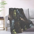 thumbnail image 2 of XMXT Flannel Warm Throw Blanket, Decorative Colorful Jellyfish Bedroom Decor Blankets for Bed Couch Living Room, 50 x 70 inches, 2 of 9