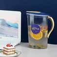 thumbnail image 6 of ReaNea Plastic Water Pitcher with Lid 71 oz, Great for Juice, Milk, Beverage Cold Tea, Iced Tea (Yellow), 6 of 9