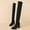 #253-Black, variant on Roncen Women's Knit Stretch Over the Knee Boots - Winter Fashion Casual Pointed Toe Chunky Heel Tall Boots, Comfortable High Heel Boots for Women - Stylish Winter New Arrival