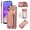 Pink, variant on ELEHOLD Case for Samsung Galaxy A05, Zipper Leather Wallet Case with Card Holder Stand,Pink