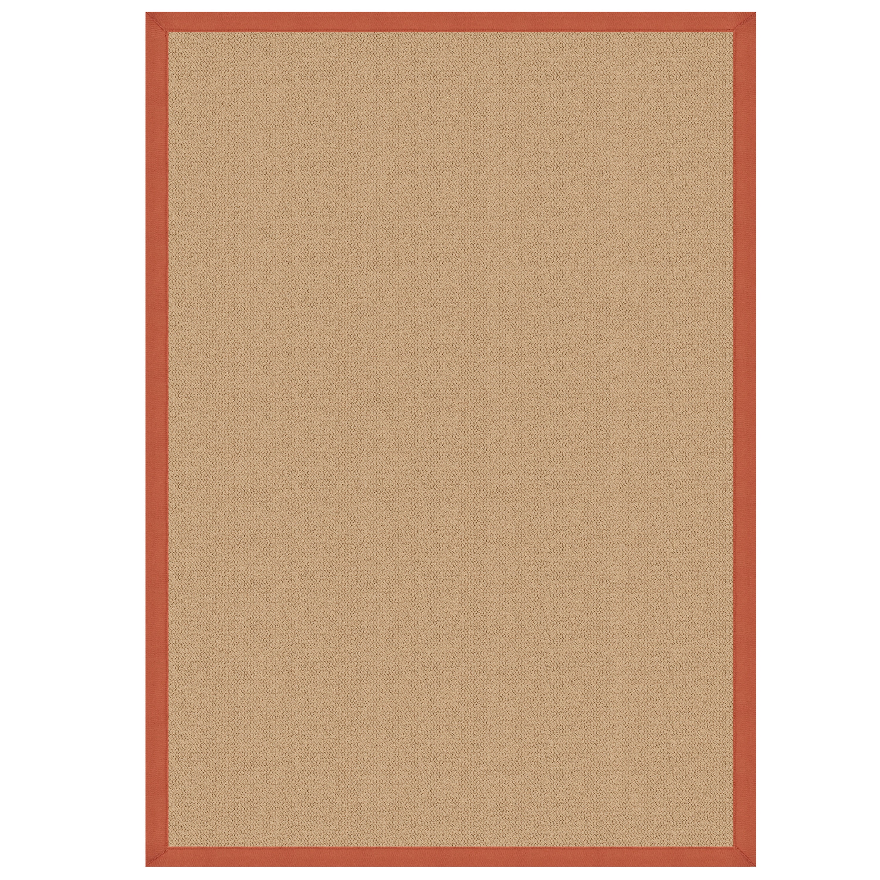 Athena Rug, Sisal, Burnt Orange