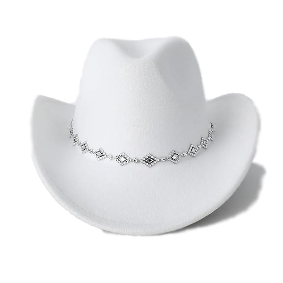 Western Cowboy Hat for Kids Boy Girl Classic Cowboy Cowgirl Dress Up Hat with Sequin Decorative