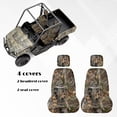 thumbnail image 5 of KUIFORTI Brown Camouflage UTV Seat Covers Full Protection Elastic Fabrics Seats Cover for UTV Compatible with Yamaha Rhino 700 660 450 2004-2021 Rhino Seat Cover Set(4 PCS), 5 of 7