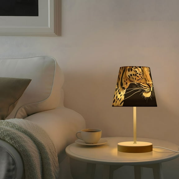 Leopards Desk Lamp 3 Color Modes LED Table Lamp Nightstand Reading Light for Bedroom Living Room